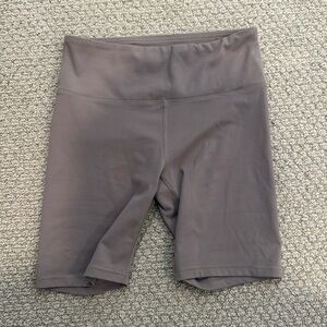 Carly Jean Los Angeles Taupe Biker Shorts. Size M.